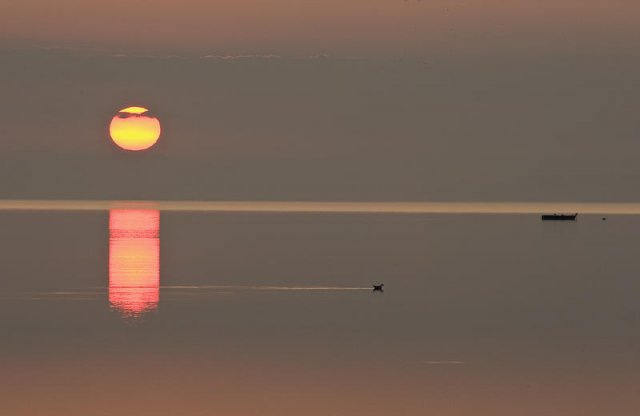 Atardecer en el Delta del Ebro