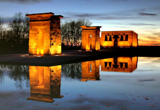 Atardecer en el templo