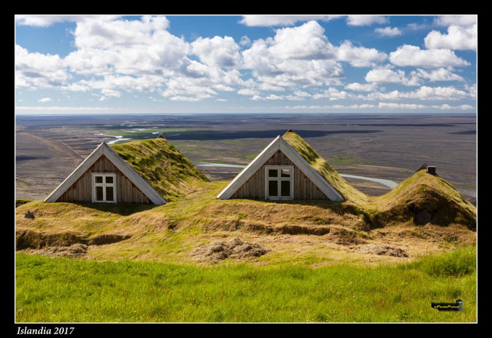Fotografía Casas de césped en Islandia de Fede Rosillo